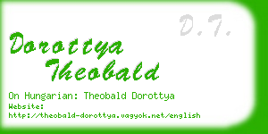 dorottya theobald business card